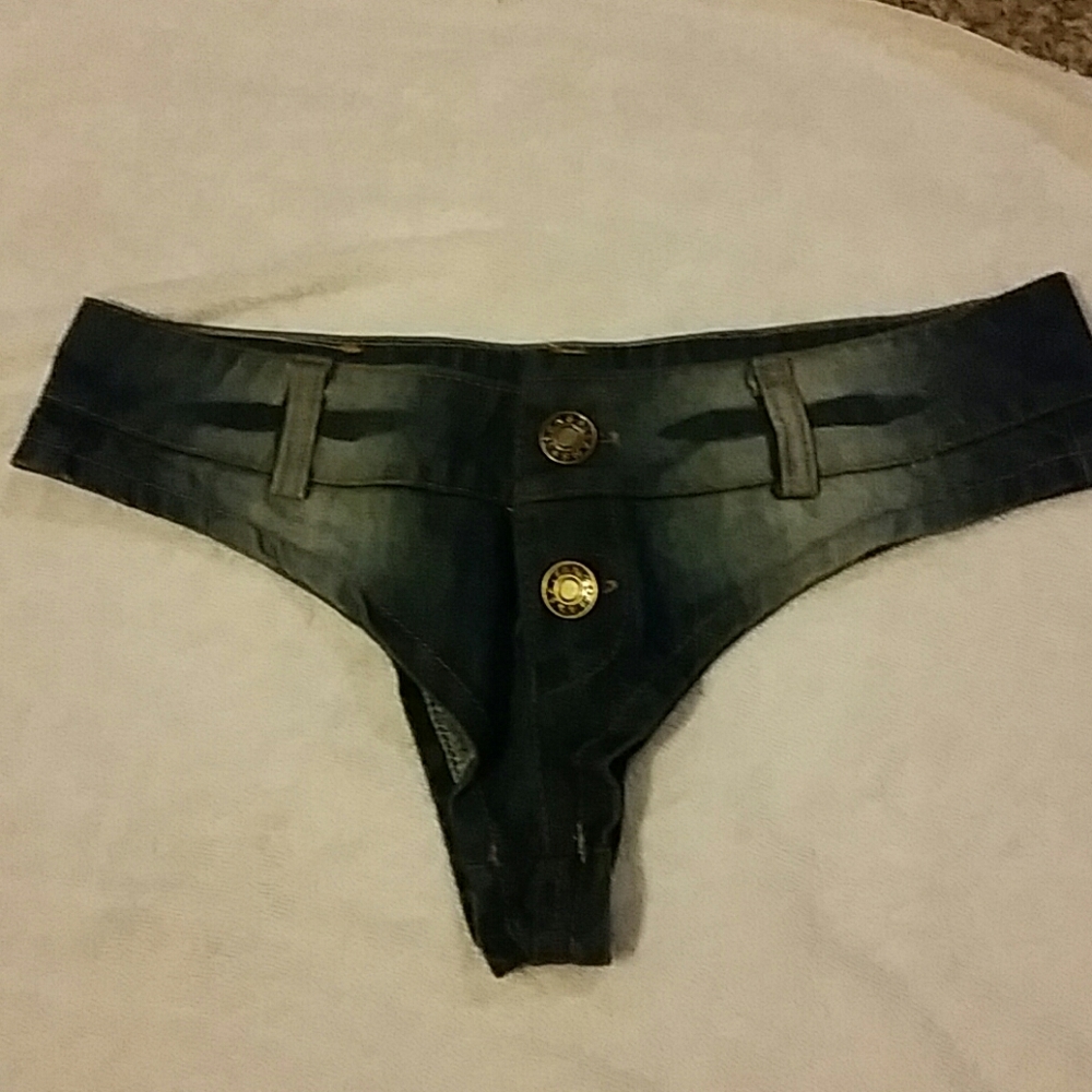 Bluejean thong shorts